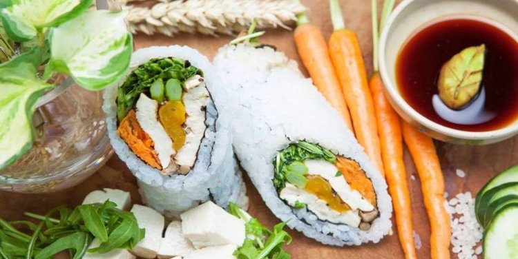 Lunch @ Kilo (PACT) - Veggie and tofu sushiro