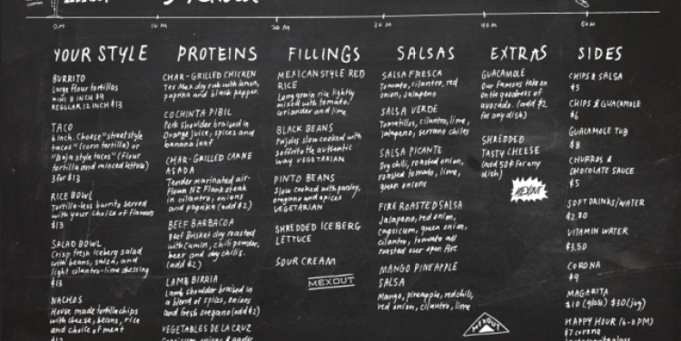 Mex Out menu