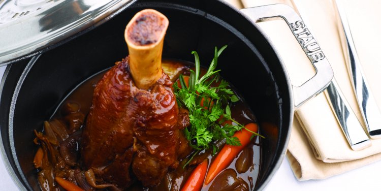 Milk-fed veal shank at Forlino