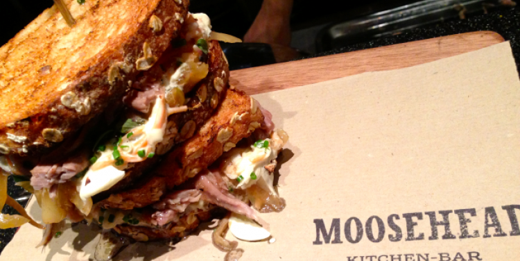 Pulled pork sandwich at Moosehead