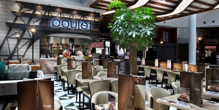 Interior of Poulet restaurant