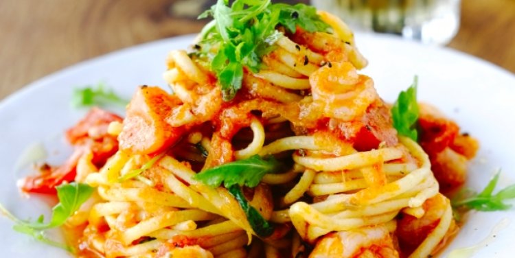 Prawn linguine at Jamie's Italian