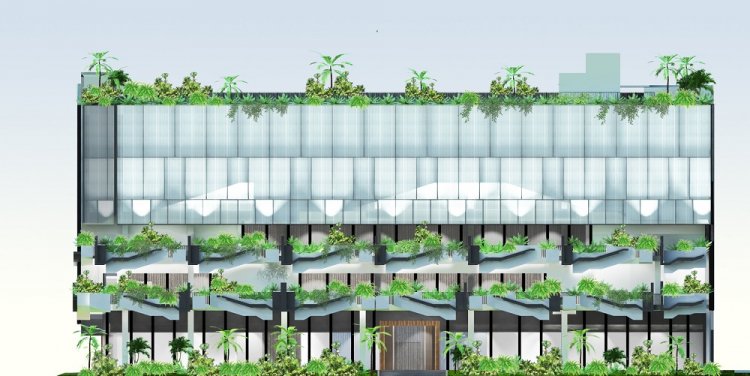 An artist's impression on the new cineplex. 