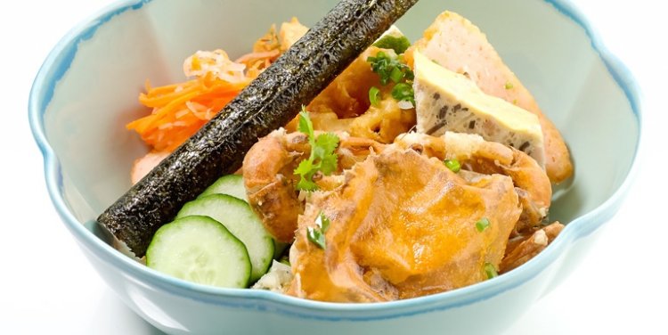 COMNAM Broken Rice - Rice bowl with crispy soft shell crab