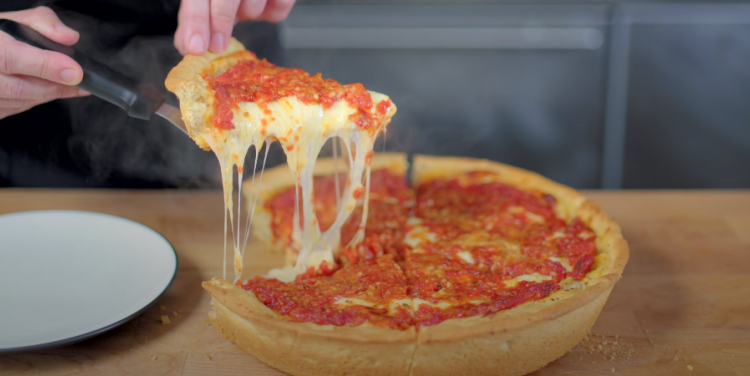 Binging with Babish's Chicago-style pizza