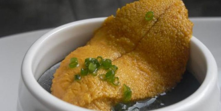Sea urchin pudding