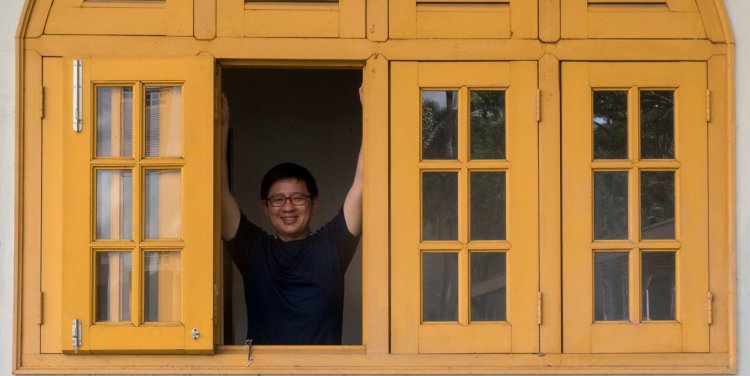 Jerome Lim at the former Beach Road Police Station