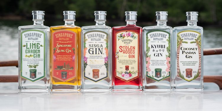 Singapore Distillery's debut range of six craft gins