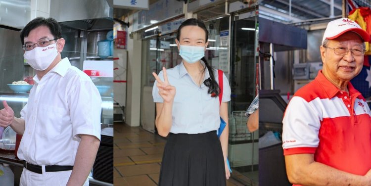 L-R: Heng Swee Keat, Nicole Seah, Tan Cheng Bock