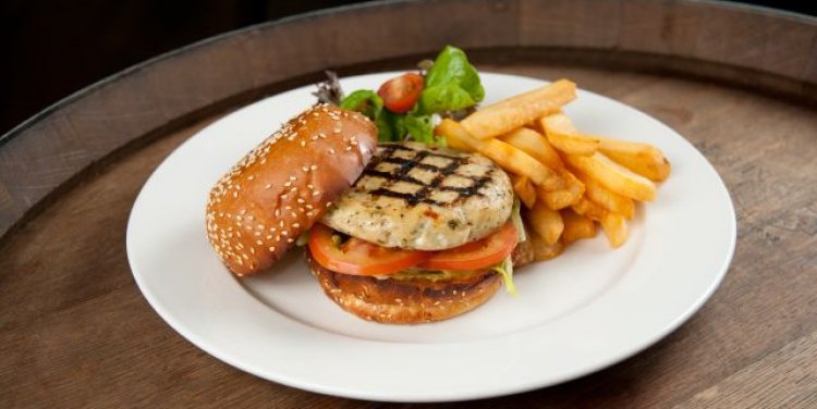 Chicken Burger; Mulligan's, Singapore