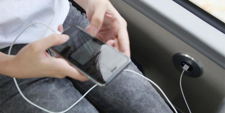 USB ports on some SMRT buses