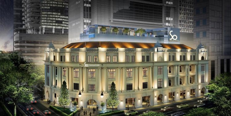 Artist impression (night) of the Sofitel So Singapore