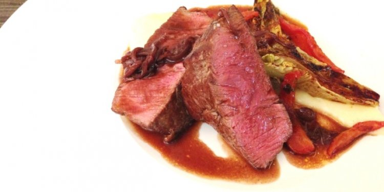 Seared beef tenderloin at Fleur De Sel
