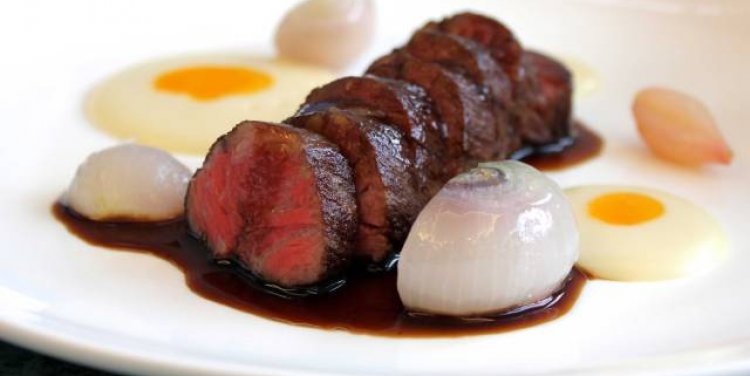 Steak and eggs at Bacchanalia