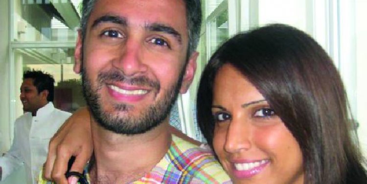 Suraj Melwani (pictured with his wife)