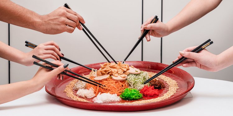 Tablescape's Foie Gras Yu Sheng Platter