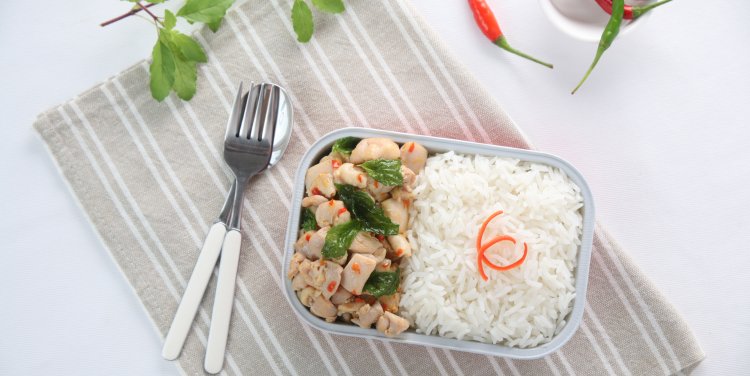 Thai basil chicken rice, AirAsia