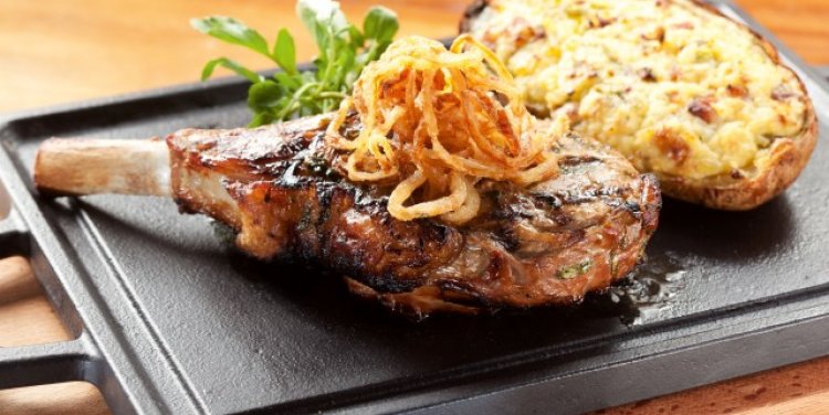 Berkshire pork chop at The Chop House