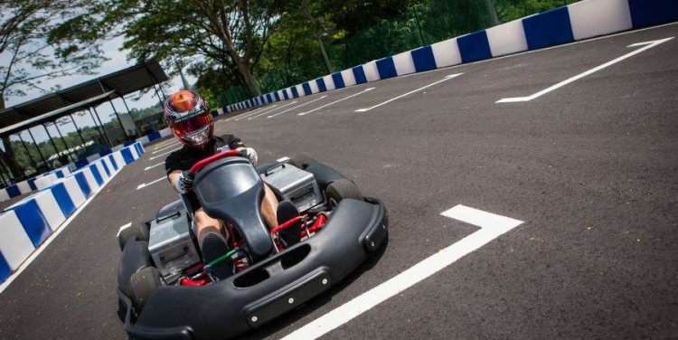 Go Karting at Turf City, Bukit Timah