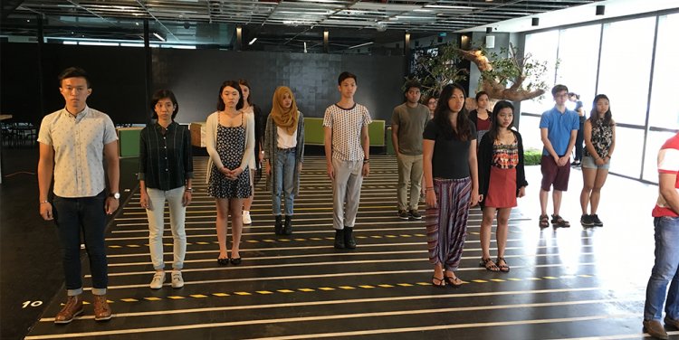 "The Privilege Walk". Photo credit: Sherry Wong