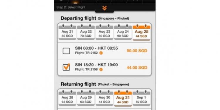 Tiger Airways App