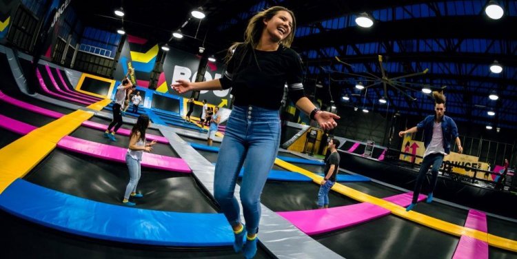 Trampolines. Photo credit: BOUNCE Singapore.