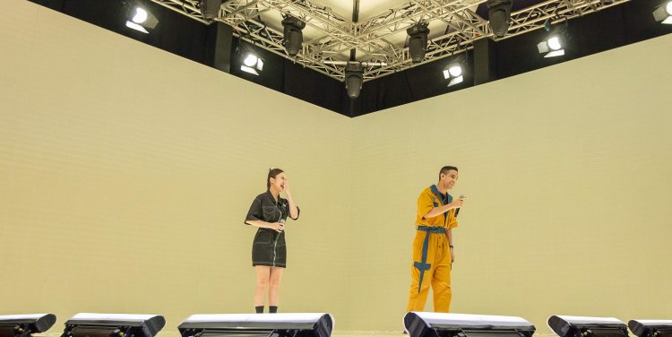 Yung Raja on stage at the MBS Hybrid Broadcast Studio on Oct 8. 