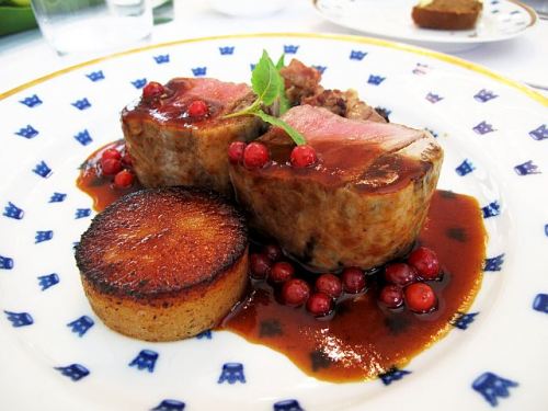 Veal loin with lingonberries (photo by Ms Kaelyn Ong)