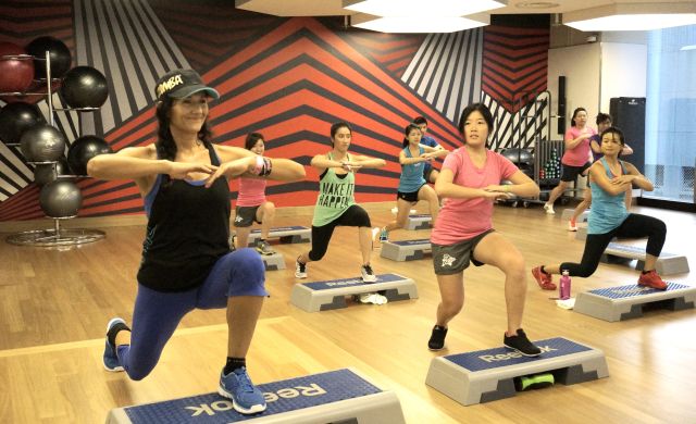 Zumba Step; Photo Credit Virgin Active Singapore