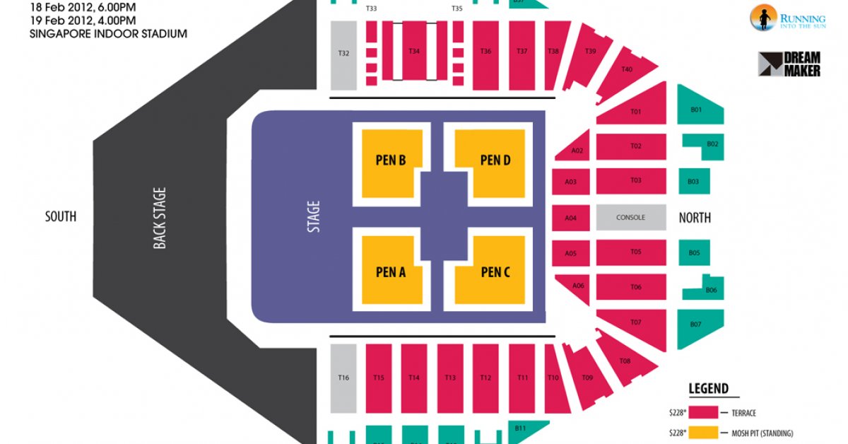 Singapore National Stadium Seating Chart