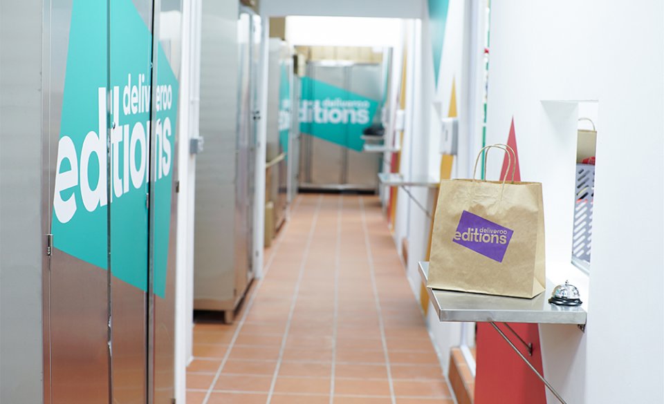 , The second Deliveroo Editions site comes with a modest dine-in area