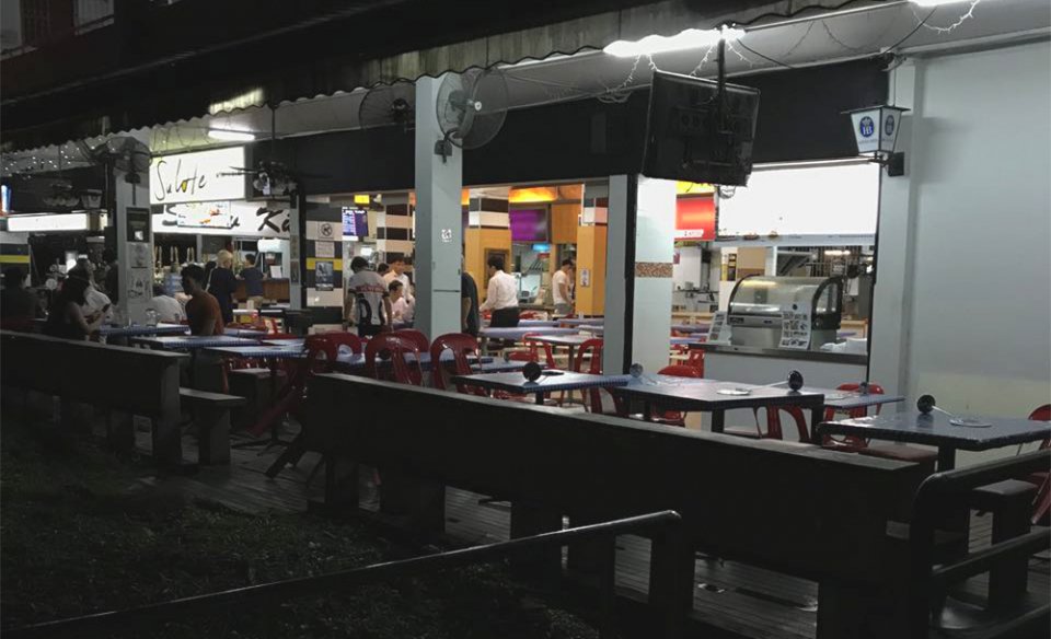 , Instead of cai fan and teh peng, this coffeeshop serves German pork knuckles and craft beer