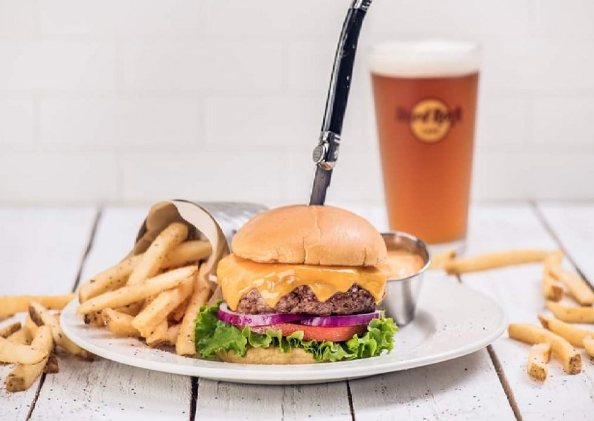hard rock cafe - best burgers in singapore, best burger in singapore
