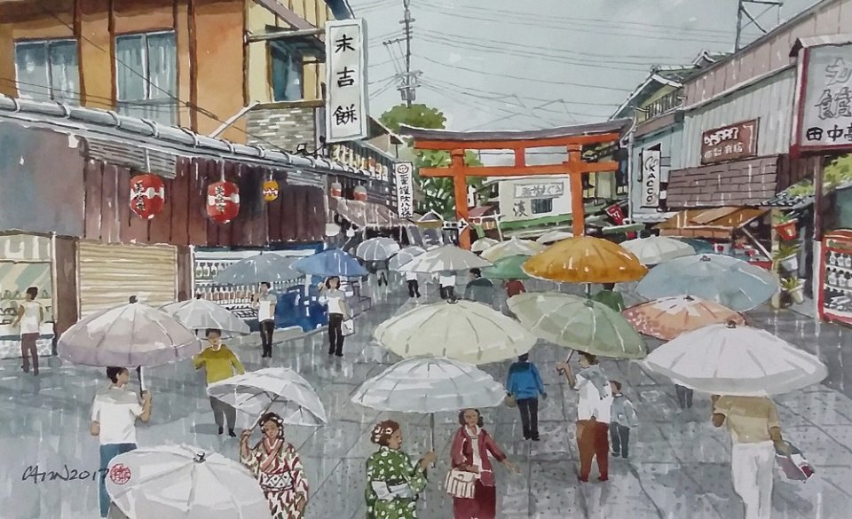 , 77-year-old watercolor artist returns to the scene with paintings of 1970s Singapore