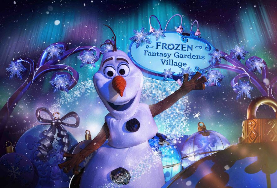 , You can celebrate a Frozen-themed Christmas at Hong Kong Disneyland