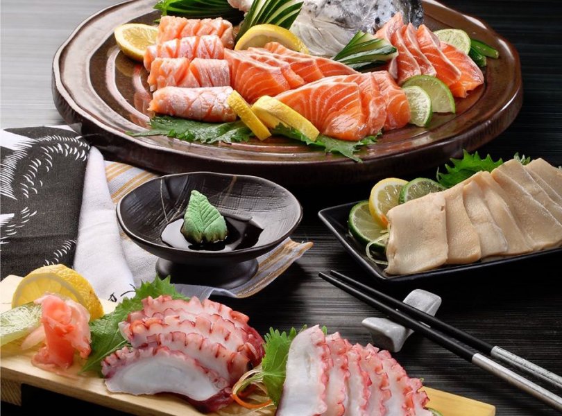kiseki japanese buffet restaurant, fresh seafood, fresh sashimi
