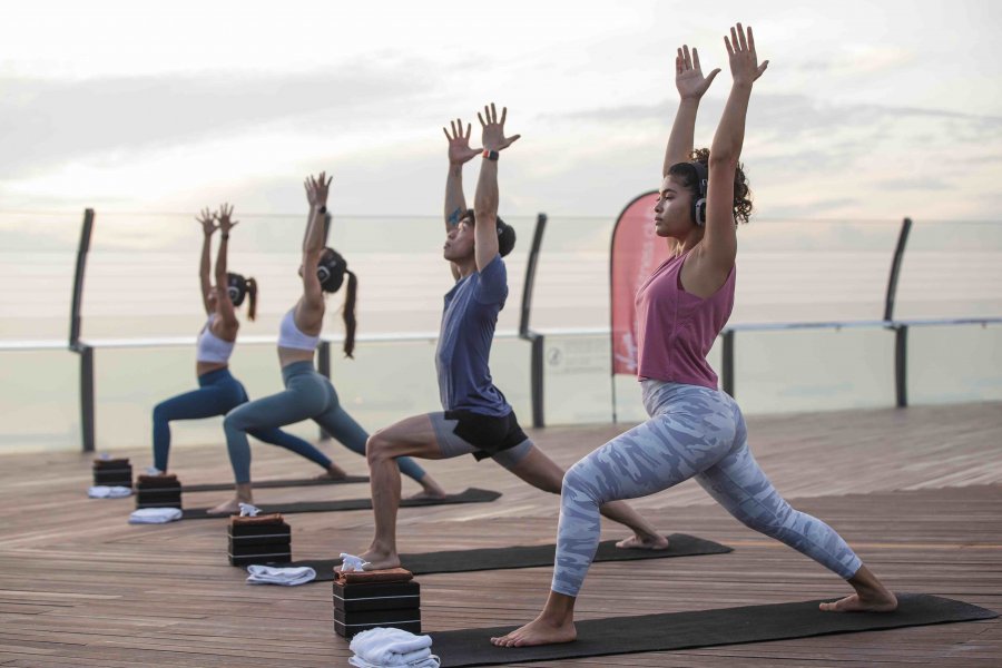 , You can now practice sunrise and sunset yoga at the iconic SkyPark in MBS