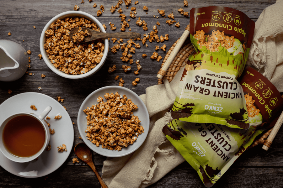 , Enjoy guilt-free snacks with ZENKO Superfoods’ new Ancient Grain Clusters