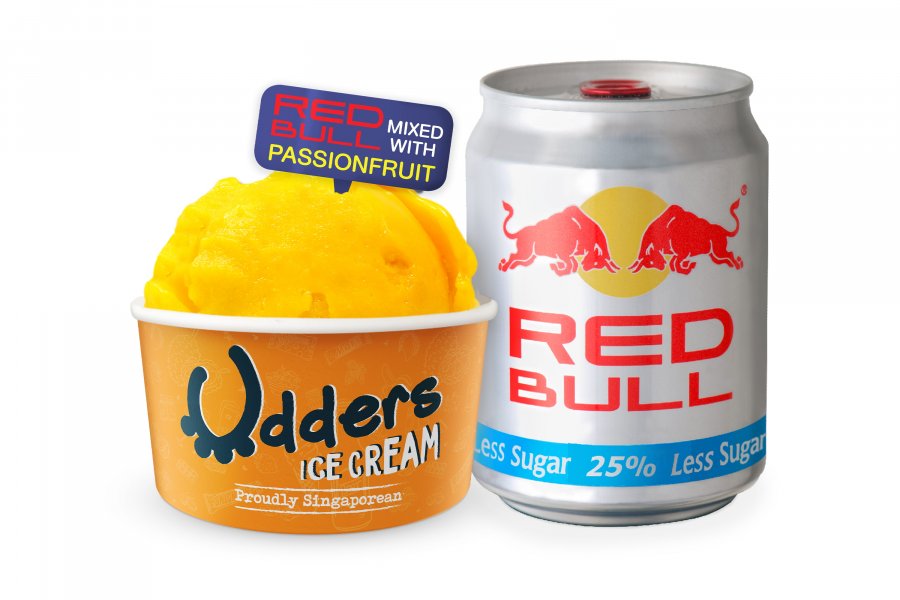 , Udders Ice Cream releases new flavour in partnership with Red Bull Singapore