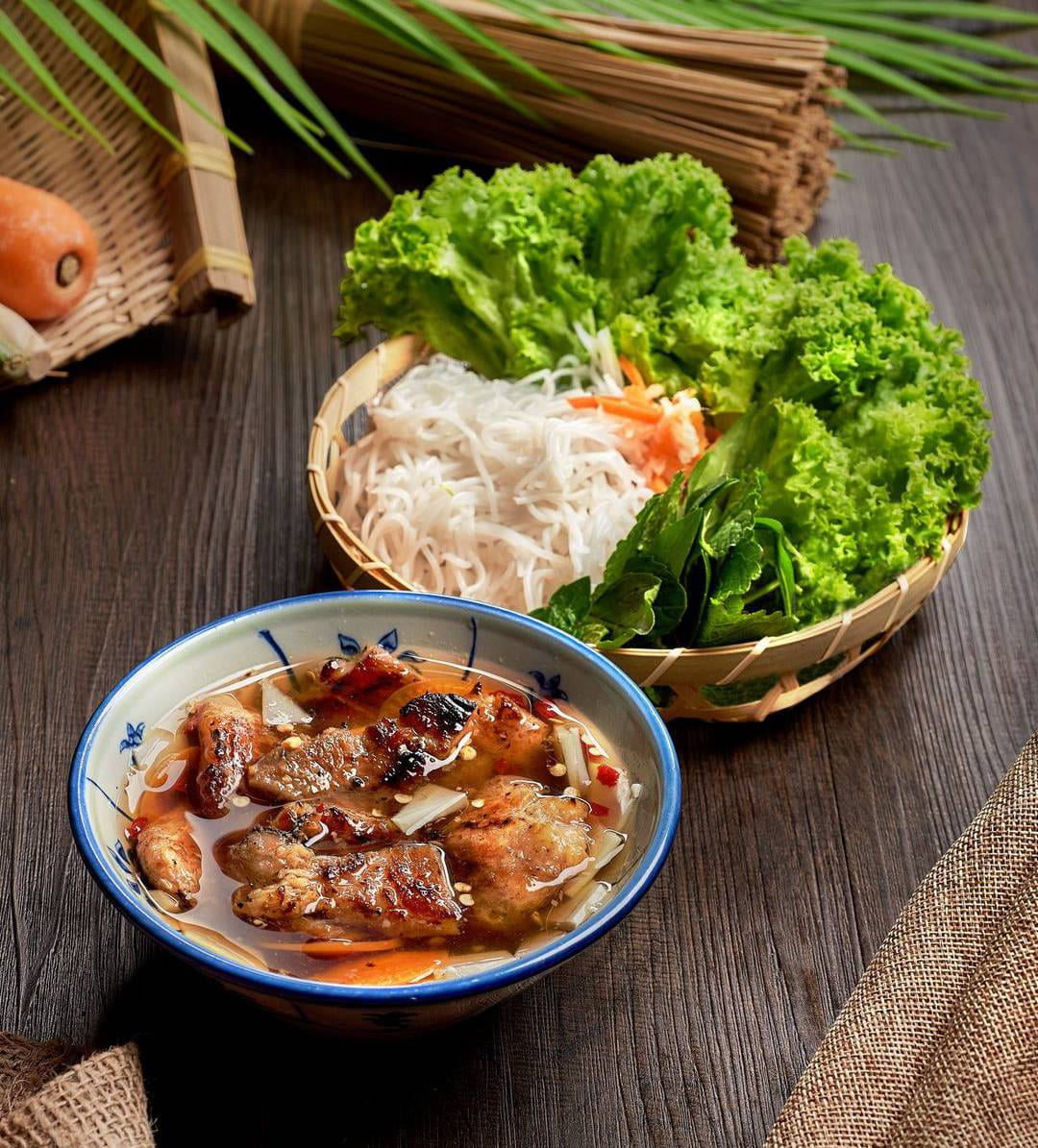 Mrs Pho's Bun Cha - vietnamese pork meatball rice vermicelli, authentic vietnamese food