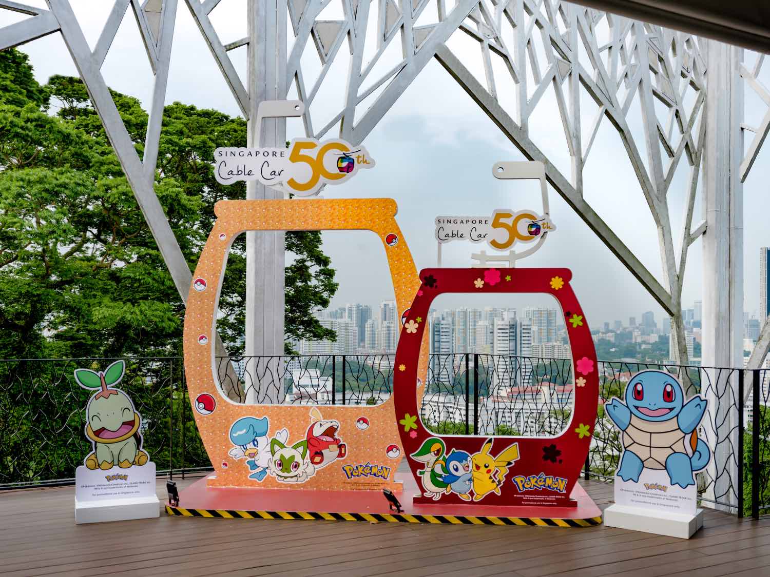 Catch 'em while you can Ride Pokemonthemed cable cars to Mount Faber