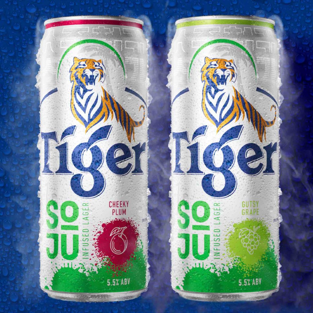 , Ride the K-wave with Tiger Soju Infused Lager