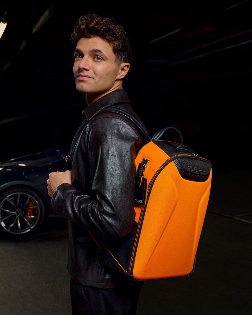 , Tumi and McLaren launch 60th anniversary collection with F1 driver Lando Norris