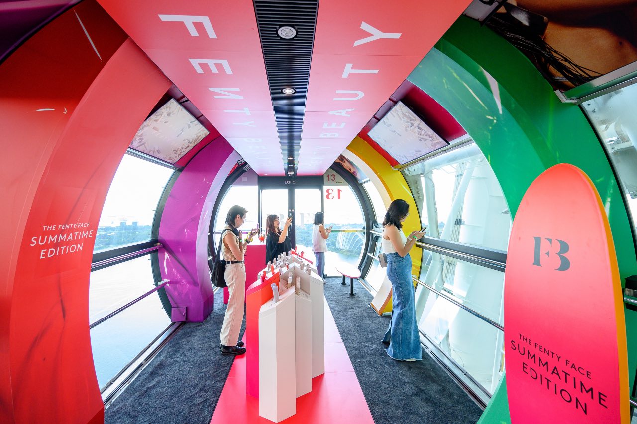 , Fly high, look good: Get your Fenty face on at Singapore Flyer