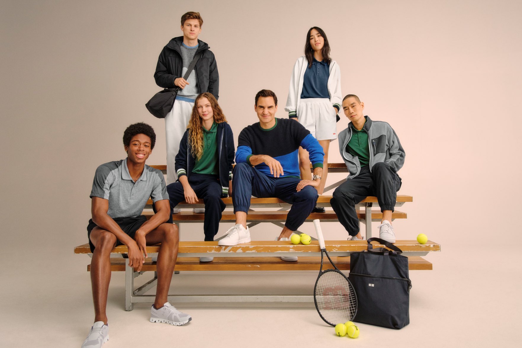 Courting a winner Tennis legend Roger Federer and JW Anderson create new Uniqlo LifeWear collection