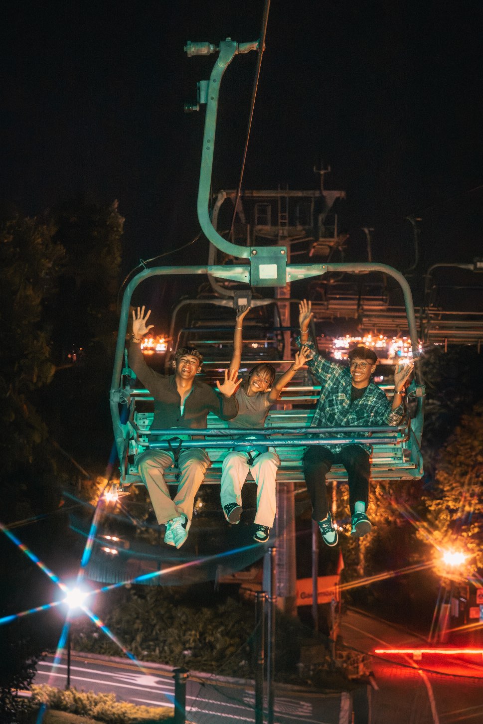 , Go on a nighttime joyride with neon-lined tracks and energetic DJ sets at Skyline Luge Singapore