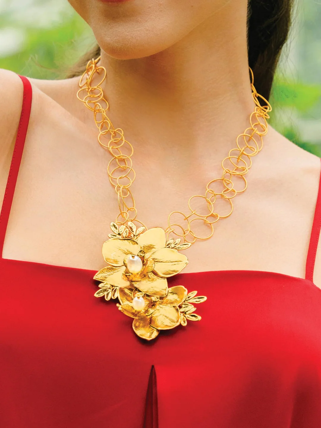  1974 Phalaenopsis necklace 