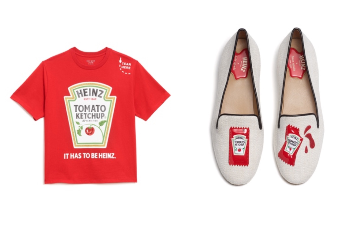 , Kate Spade New York and Heinz introduce saucy pre-fall collection with ketchup-themed accessories