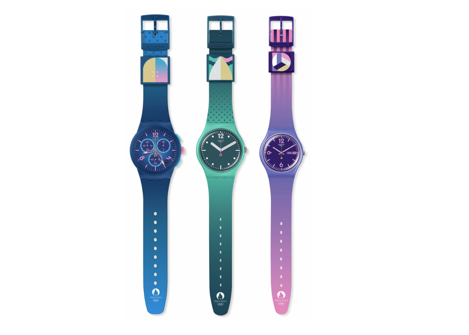 , Swatch Olympic Paris Games 2024 collection celebrates skateboarding, surfing and volleyball