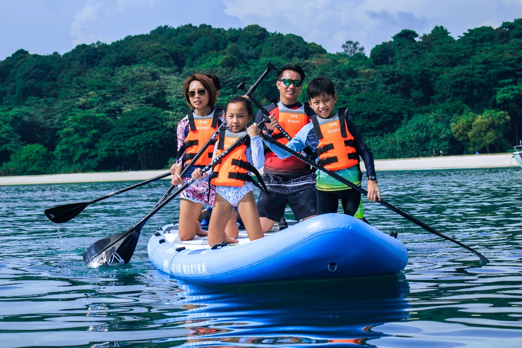 Mega Standup Paddle Board at Lazarus Sea Sports Centre.Photo: Camelot